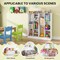 Costway 5-Cube Bookcase for Kids 41" Wooden Toy Storage Organizer for Kid's Room White/Natural
